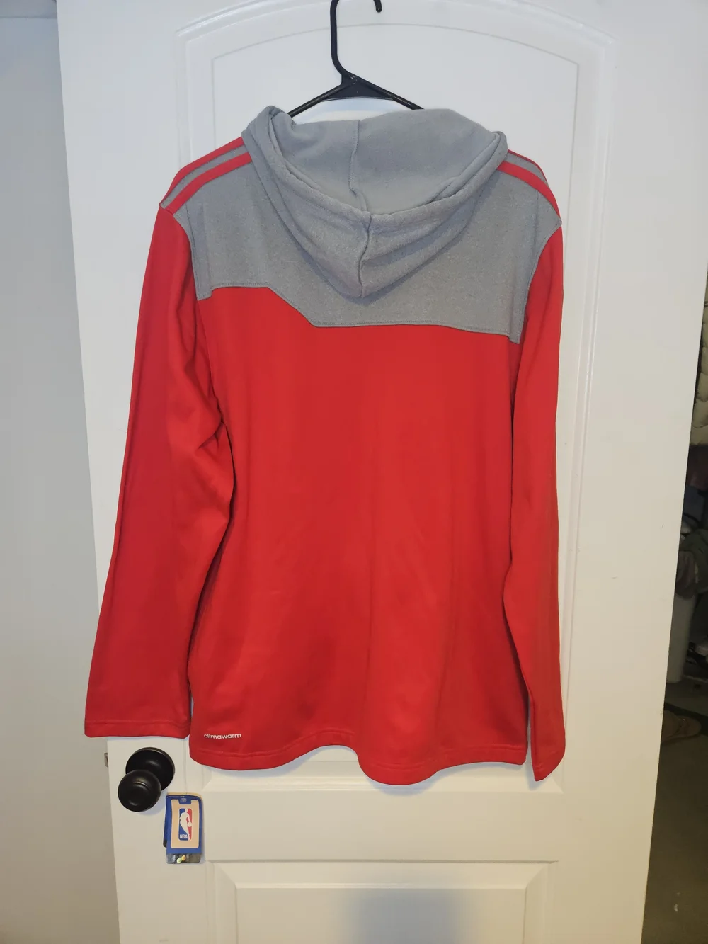 adidas Red & Gray Chicago Bulls Full-Zip Hoodie Jacket